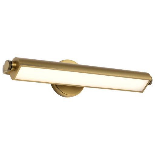 Vanity Nuvo 62-2357 Auden - 24 Inch LED Vanity - 3 CCT Selectable - Vintage Brass Finish - Acrylic Lens Nuvo