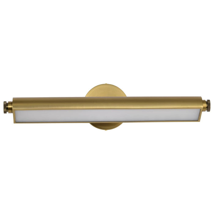 Vanity Nuvo 62-2357 Auden - 24 Inch LED Vanity - 3 CCT Selectable - Vintage Brass Finish - Acrylic Lens Nuvo