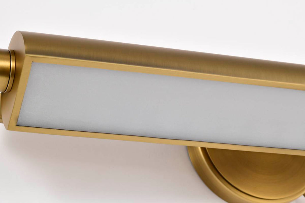 Vanity Nuvo 62-2357 Auden - 24 Inch LED Vanity - 3 CCT Selectable - Vintage Brass Finish - Acrylic Lens Nuvo