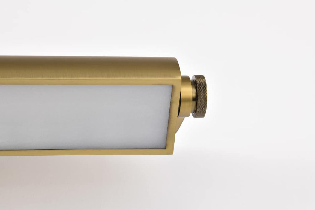 Vanity Nuvo 62-2357 Auden - 24 Inch LED Vanity - 3 CCT Selectable - Vintage Brass Finish - Acrylic Lens Nuvo
