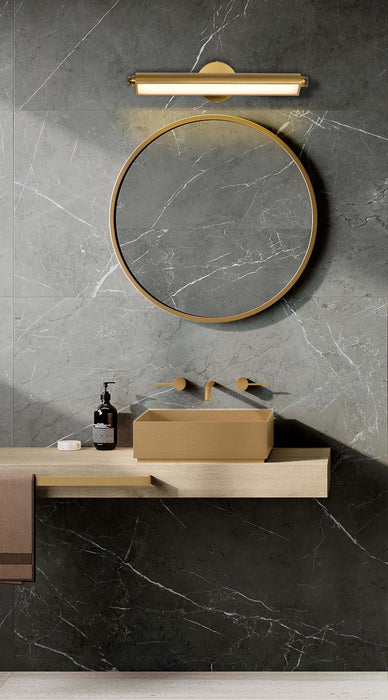 Vanity Nuvo 62-2357 Auden - 24 Inch LED Vanity - 3 CCT Selectable - Vintage Brass Finish - Acrylic Lens Nuvo