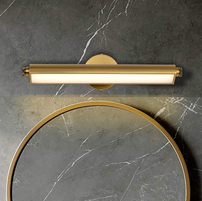 Vanity Nuvo 62-2357 Auden - 24 Inch LED Vanity - 3 CCT Selectable - Vintage Brass Finish - Acrylic Lens Nuvo
