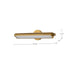 Vanity Nuvo 62-2357 Auden - 24 Inch LED Vanity - 3 CCT Selectable - Vintage Brass Finish - Acrylic Lens Nuvo
