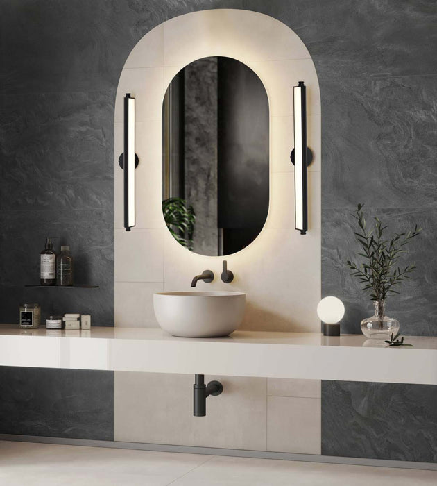 Vanity Nuvo 62-2360 Auden - 36 Inch LED Vanity - 3 CCT Selectable - Black Finish - Acrylic Lens Nuvo