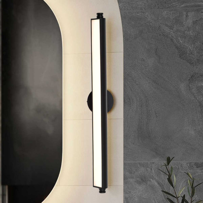 Vanity Nuvo 62-2360 Auden - 36 Inch LED Vanity - 3 CCT Selectable - Black Finish - Acrylic Lens Nuvo