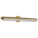 Vanity Nuvo 62-2362 Auden - 36 Inch LED Vanity - 3 CCT Selectable - Vintage Brass Finish - Acrylic Lens Nuvo