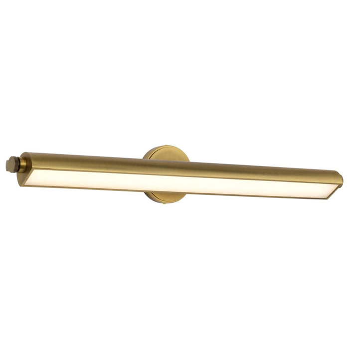 Vanity Nuvo 62-2362 Auden - 36 Inch LED Vanity - 3 CCT Selectable - Vintage Brass Finish - Acrylic Lens Nuvo