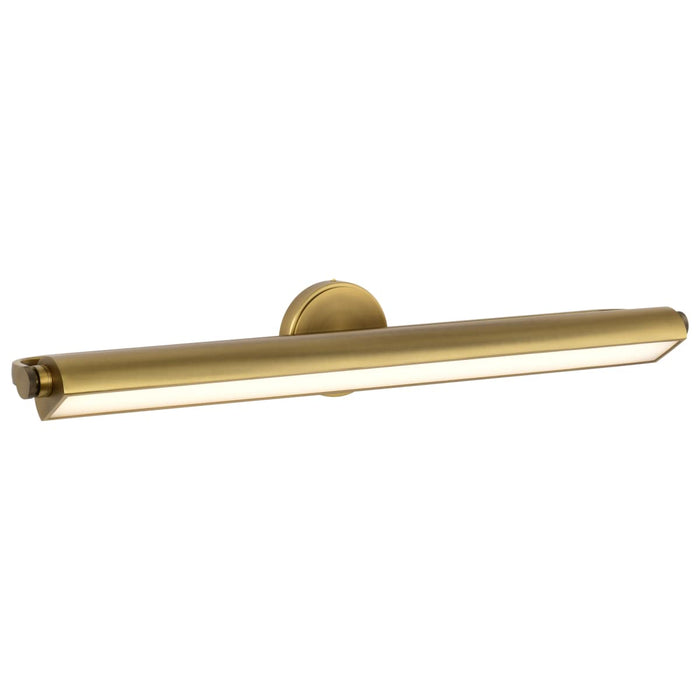 Vanity Nuvo 62-2362 Auden - 36 Inch LED Vanity - 3 CCT Selectable - Vintage Brass Finish - Acrylic Lens Nuvo