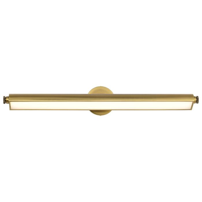 Vanity Nuvo 62-2362 Auden - 36 Inch LED Vanity - 3 CCT Selectable - Vintage Brass Finish - Acrylic Lens Nuvo