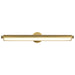 Vanity Nuvo 62-2362 Auden - 36 Inch LED Vanity - 3 CCT Selectable - Vintage Brass Finish - Acrylic Lens Nuvo