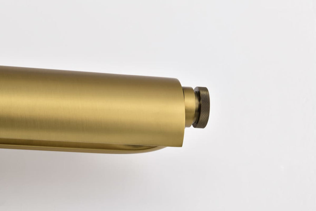 Vanity Nuvo 62-2362 Auden - 36 Inch LED Vanity - 3 CCT Selectable - Vintage Brass Finish - Acrylic Lens Nuvo