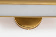 Vanity Nuvo 62-2362 Auden - 36 Inch LED Vanity - 3 CCT Selectable - Vintage Brass Finish - Acrylic Lens Nuvo