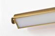 Vanity Nuvo 62-2362 Auden - 36 Inch LED Vanity - 3 CCT Selectable - Vintage Brass Finish - Acrylic Lens Nuvo