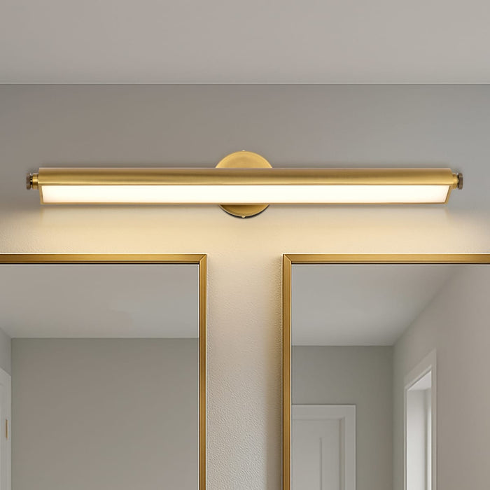 Vanity Nuvo 62-2362 Auden - 36 Inch LED Vanity - 3 CCT Selectable - Vintage Brass Finish - Acrylic Lens Nuvo