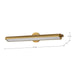 Vanity Nuvo 62-2362 Auden - 36 Inch LED Vanity - 3 CCT Selectable - Vintage Brass Finish - Acrylic Lens Nuvo