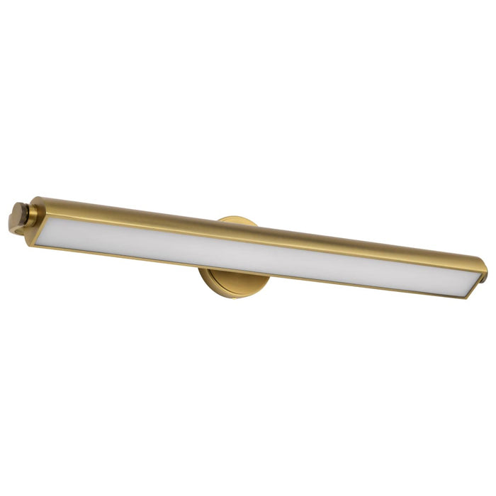 Vanity Nuvo 62-2362 Auden - 36 Inch LED Vanity - 3 CCT Selectable - Vintage Brass Finish - Acrylic Lens Nuvo