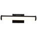 Vanity Nuvo 62-2365 Cora - 18 Inch LED Vanity - 3 CCT Selectable - Black Finish - Acrylic Lens Nuvo