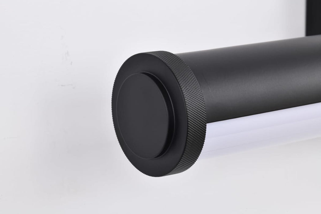 Vanity Nuvo 62-2365 Cora - 18 Inch LED Vanity - 3 CCT Selectable - Black Finish - Acrylic Lens Nuvo