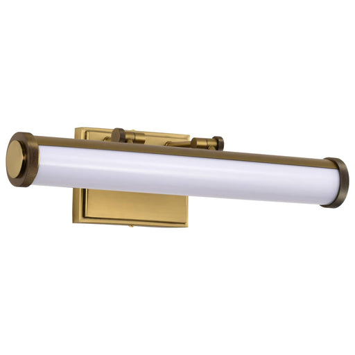 Vanity Nuvo 62-2367 Cora - 18 Inch LED Vanity - 3 CCT Selectable - Vintage Brass Finish - Acrylic Lens Nuvo