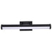 Vanity Nuvo 62-2370 Cora - 24 Inch LED Vanity - 3 CCT Selectable - Black Finish - Acrylic Lens Nuvo
