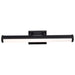 Vanity Nuvo 62-2370 Cora - 24 Inch LED Vanity - 3 CCT Selectable - Black Finish - Acrylic Lens Nuvo