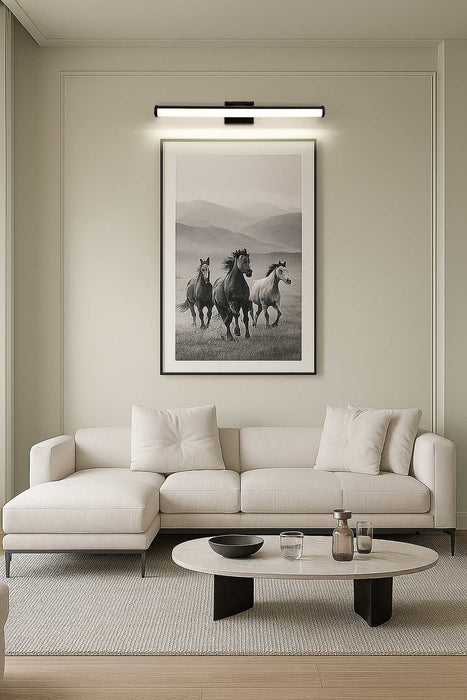 Vanity Nuvo 62-2375 Cora - 36 Inch LED Vanity - 3 CCT Selectable - Black Finish - Acrylic Lens Nuvo