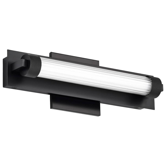 Vanity Nuvo 62-2380 Larissa - 14 Inch LED Vanity - 3000K CCT - Black Finish - Opaque Glass Nuvo