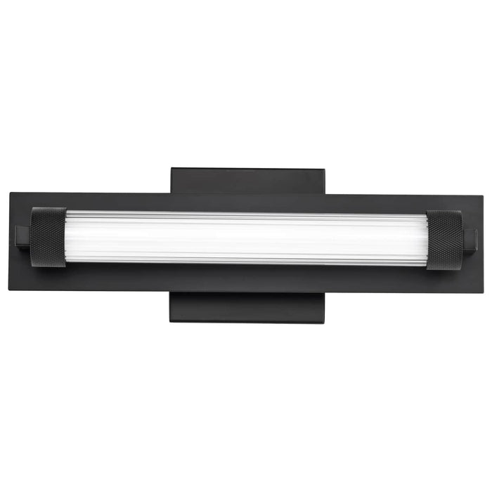 Vanity Nuvo 62-2380 Larissa - 14 Inch LED Vanity - 3000K CCT - Black Finish - Opaque Glass Nuvo