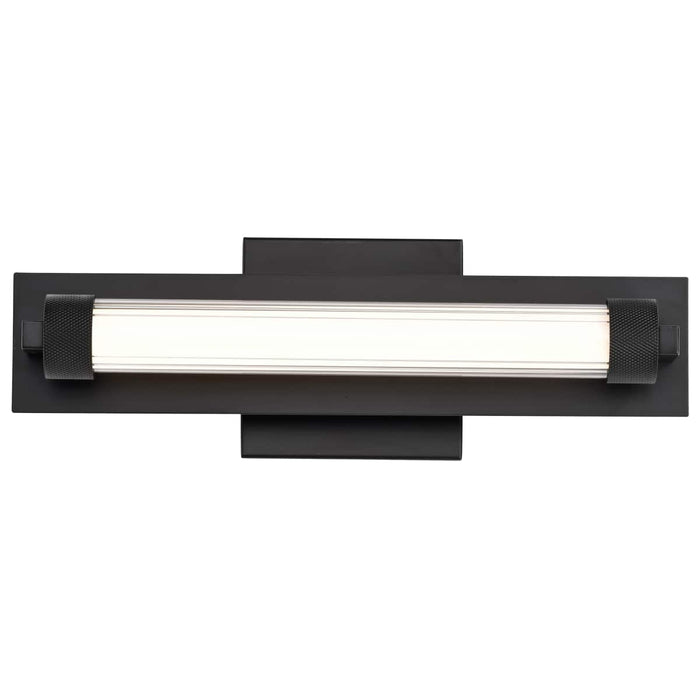 Vanity Nuvo 62-2380 Larissa - 14 Inch LED Vanity - 3000K CCT - Black Finish - Opaque Glass Nuvo