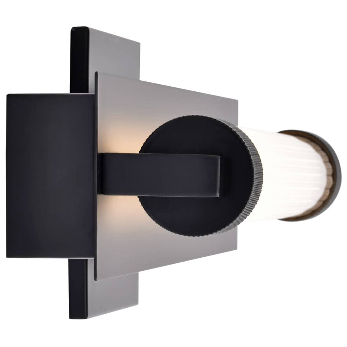 Vanity Nuvo 62-2380 Larissa - 14 Inch LED Vanity - 3000K CCT - Black Finish - Opaque Glass Nuvo