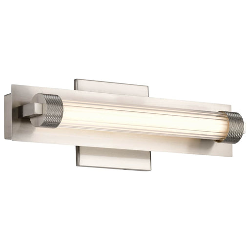 Vanity Nuvo 62-2381 Larissa - 14 Inch LED Vanity - 3000K CCT - Brushed Nickel Finish - Opaque Glass Nuvo