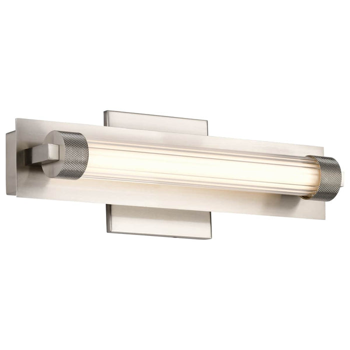 Vanity Nuvo 62-2381 Larissa - 14 Inch LED Vanity - 3000K CCT - Brushed Nickel Finish - Opaque Glass Nuvo
