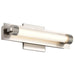 Vanity Nuvo 62-2381 Larissa - 14 Inch LED Vanity - 3000K CCT - Brushed Nickel Finish - Opaque Glass Nuvo