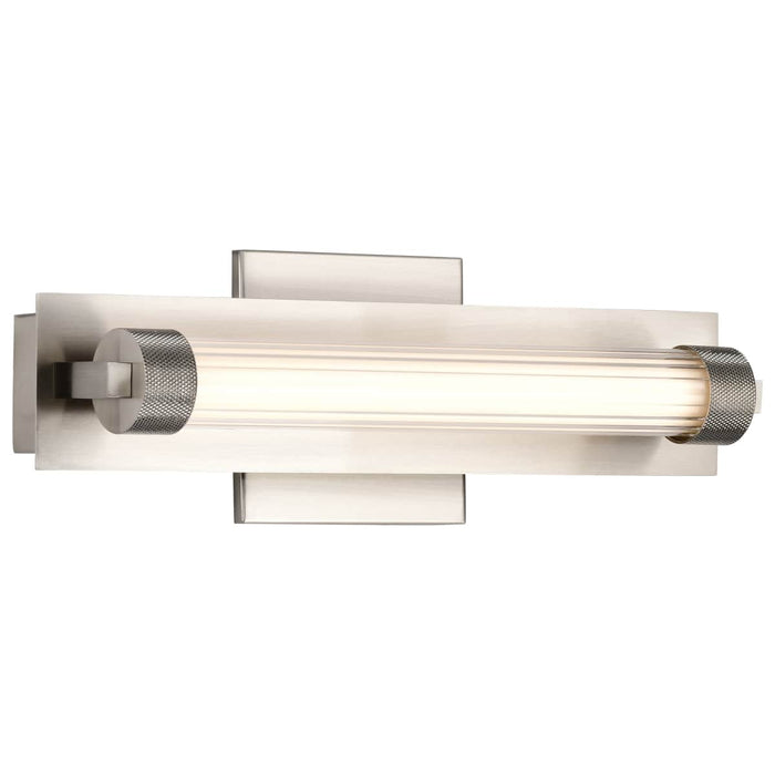 Vanity Nuvo 62-2381 Larissa - 14 Inch LED Vanity - 3000K CCT - Brushed Nickel Finish - Opaque Glass Nuvo