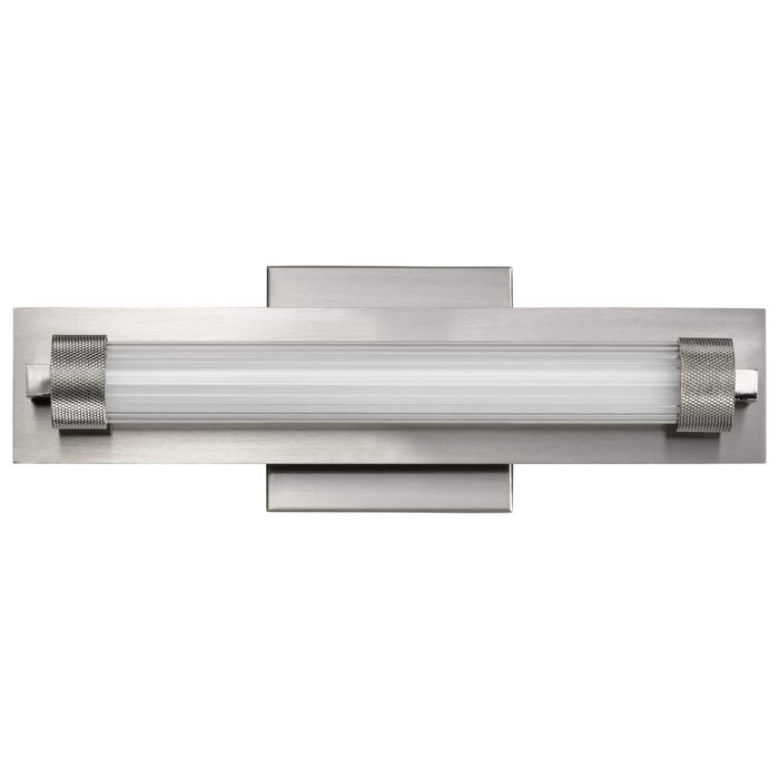 Vanity Nuvo 62-2381 Larissa - 14 Inch LED Vanity - 3000K CCT - Brushed Nickel Finish - Opaque Glass Nuvo