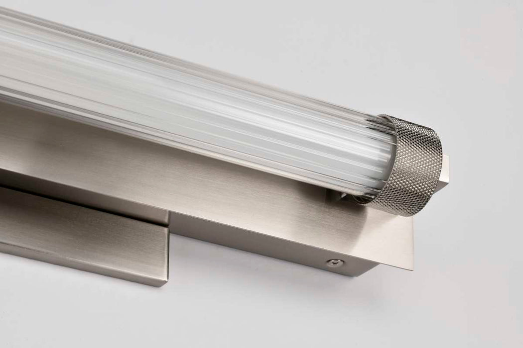 Vanity Nuvo 62-2381 Larissa - 14 Inch LED Vanity - 3000K CCT - Brushed Nickel Finish - Opaque Glass Nuvo