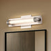 Vanity Nuvo 62-2381 Larissa - 14 Inch LED Vanity - 3000K CCT - Brushed Nickel Finish - Opaque Glass Nuvo