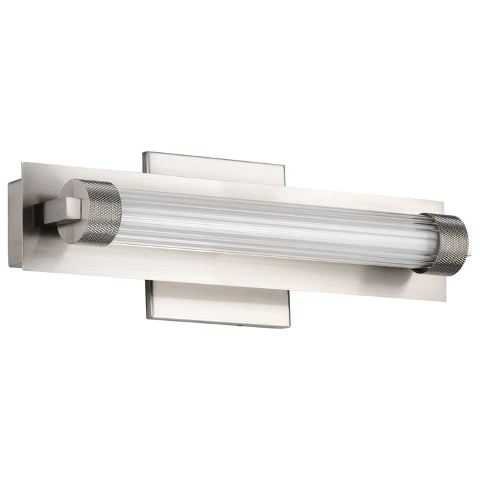 Vanity Nuvo 62-2381 Larissa - 14 Inch LED Vanity - 3000K CCT - Brushed Nickel Finish - Opaque Glass Nuvo