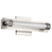 Vanity Nuvo 62-2381 Larissa - 14 Inch LED Vanity - 3000K CCT - Brushed Nickel Finish - Opaque Glass Nuvo