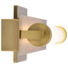 Vanity Nuvo 62-2382 Larissa - 14 Inch LED Vanity - 3000K CCT - Vintage Brass Finish - Opaque Glass Nuvo