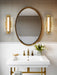 Vanity Nuvo 62-2382 Larissa - 14 Inch LED Vanity - 3000K CCT - Vintage Brass Finish - Opaque Glass Nuvo