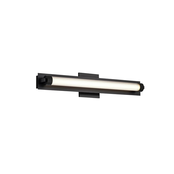 Vanity Nuvo 62-2385 Larissa - 24 Inch LED Vanity - 3000K CCT - Black Finish - Opaque Glass Nuvo