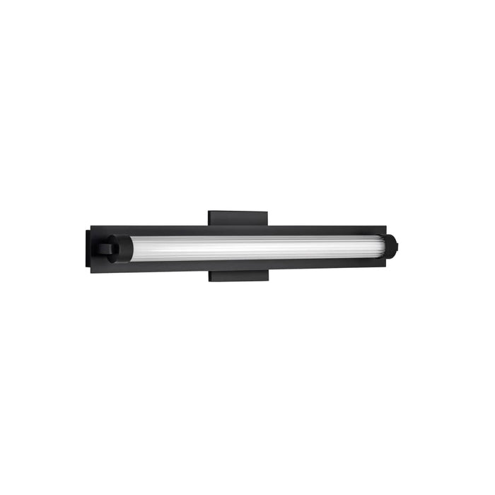 Vanity Nuvo 62-2385 Larissa - 24 Inch LED Vanity - 3000K CCT - Black Finish - Opaque Glass Nuvo