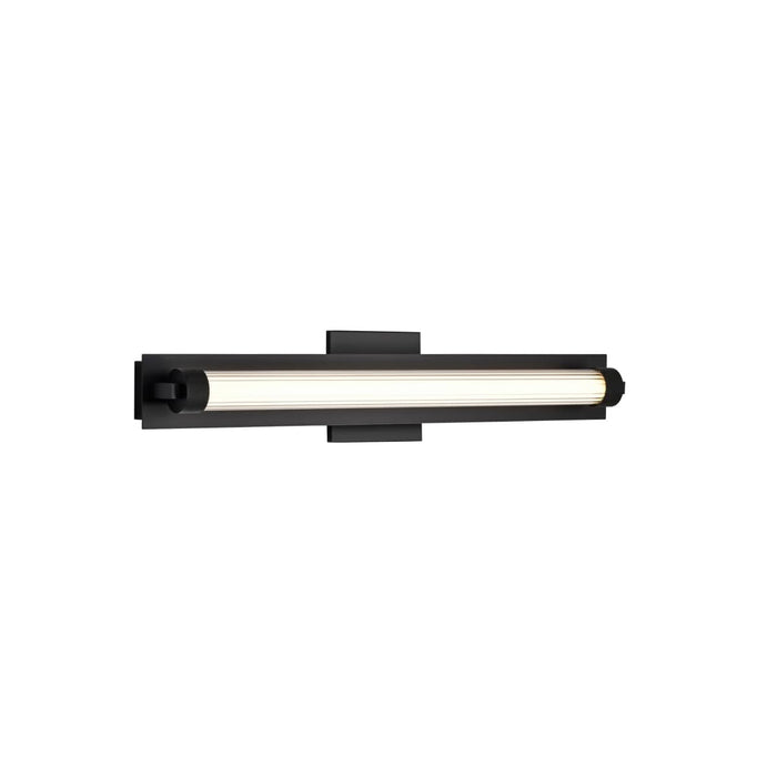Vanity Nuvo 62-2385 Larissa - 24 Inch LED Vanity - 3000K CCT - Black Finish - Opaque Glass Nuvo