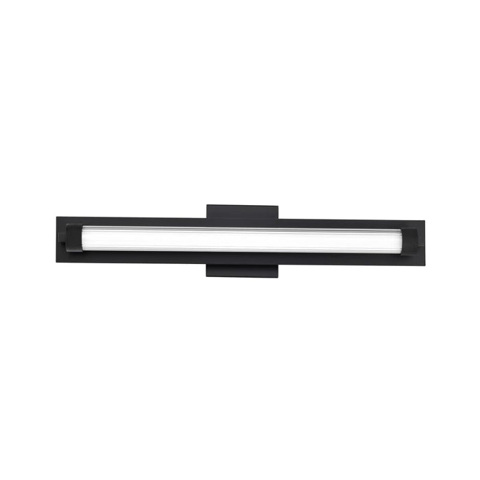 Vanity Nuvo 62-2385 Larissa - 24 Inch LED Vanity - 3000K CCT - Black Finish - Opaque Glass Nuvo