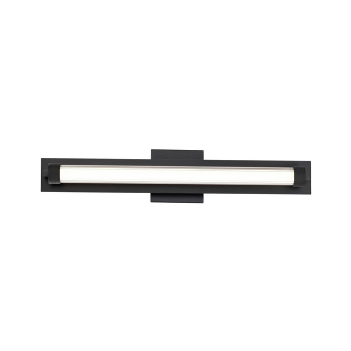 Vanity Nuvo 62-2385 Larissa - 24 Inch LED Vanity - 3000K CCT - Black Finish - Opaque Glass Nuvo