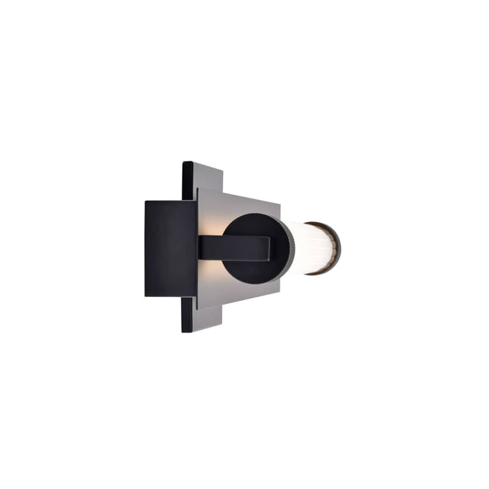 Vanity Nuvo 62-2385 Larissa - 24 Inch LED Vanity - 3000K CCT - Black Finish - Opaque Glass Nuvo