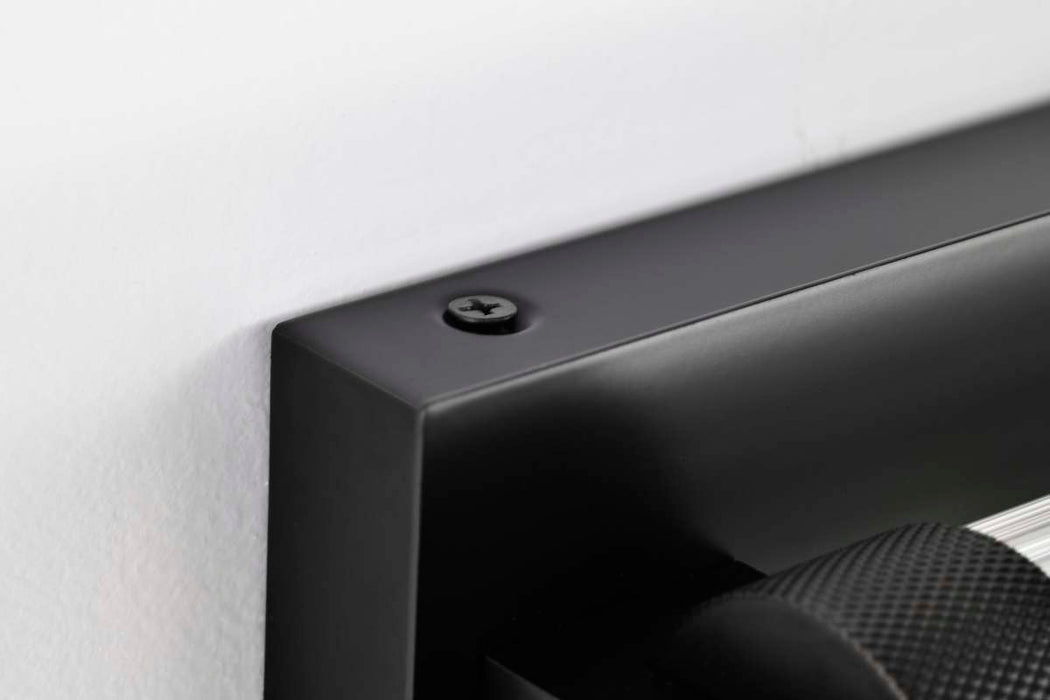 Vanity Nuvo 62-2385 Larissa - 24 Inch LED Vanity - 3000K CCT - Black Finish - Opaque Glass Nuvo
