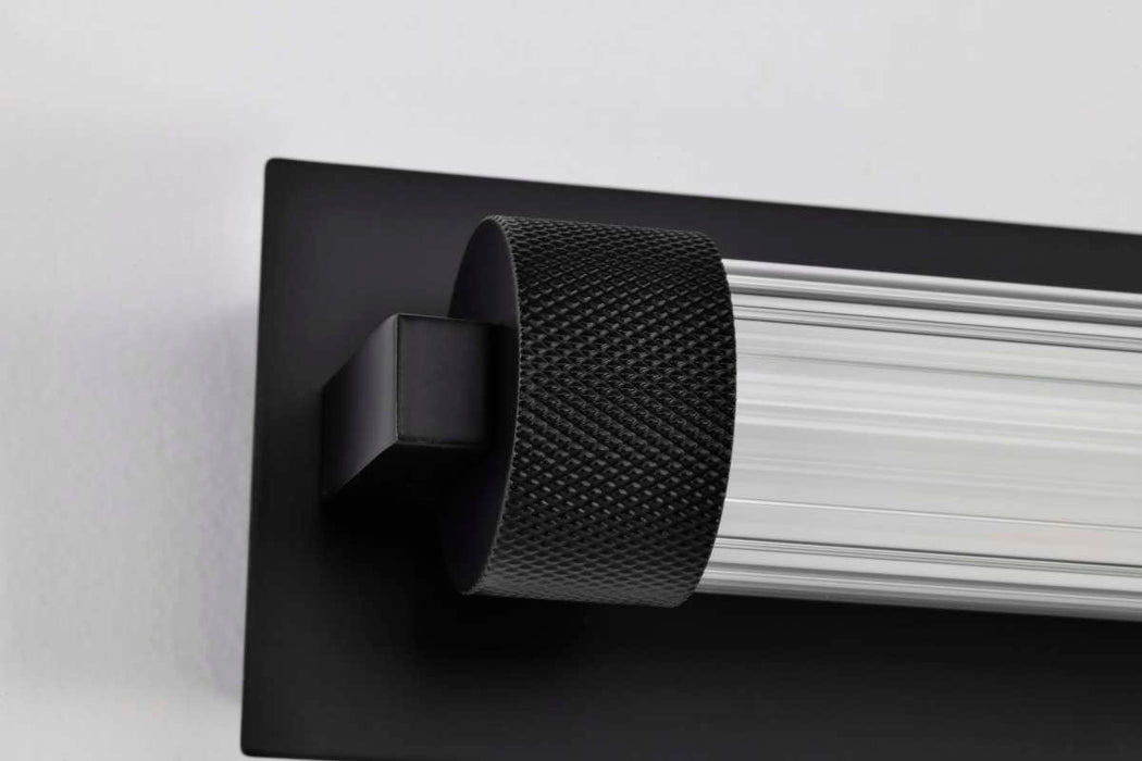 Vanity Nuvo 62-2385 Larissa - 24 Inch LED Vanity - 3000K CCT - Black Finish - Opaque Glass Nuvo