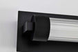 Vanity Nuvo 62-2385 Larissa - 24 Inch LED Vanity - 3000K CCT - Black Finish - Opaque Glass Nuvo